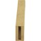 Ekena Millwork 3-inch W x 12-inch D x 16-inch H Balboa Rough Cedar Woodgrain TimberThane Knee Brace, Primed BRCUR03X12X16BOARCPR - alternate 5